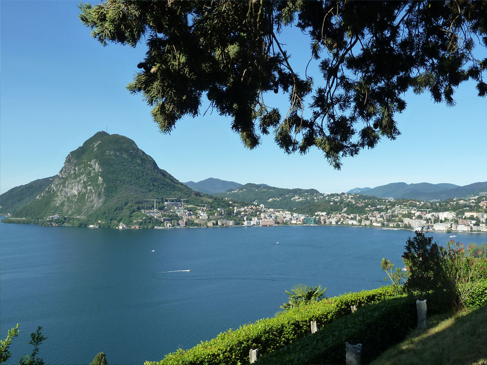 lugano dal parco san michele